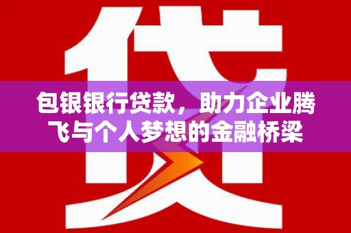 离岛包银银行贷款，助力企业腾飞与个人梦想的金融桥梁