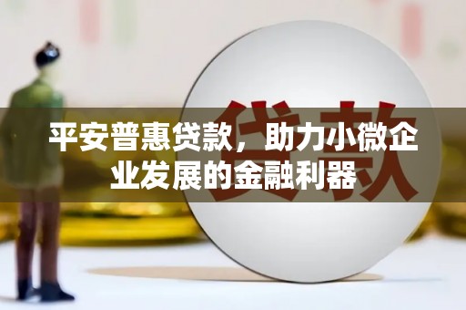 离岛平安普惠贷款，助力小微企业发展的金融利器