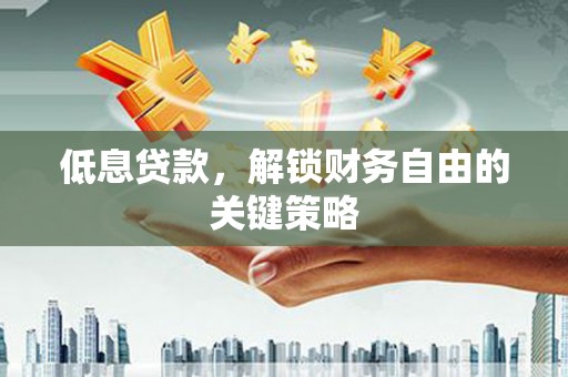 离岛低息贷款，解锁财务自由的关键策略