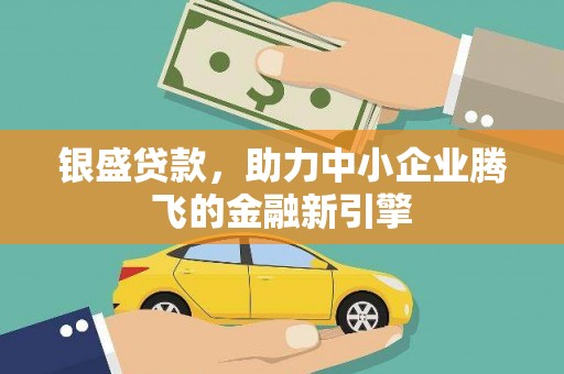离岛银盛贷款，助力中小企业腾飞的金融新引擎