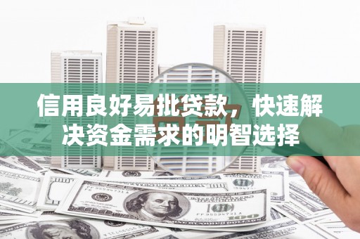 离岛信用良好易批贷款，快速解决资金需求的明智选择