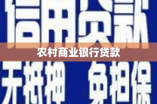 离岛农村商业银行贷款