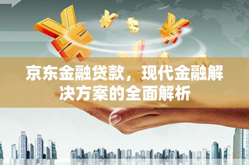 离岛京东金融贷款，现代金融解决方案的全面解析