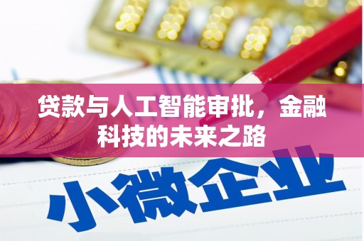 离岛贷款与人工智能审批，金融科技的未来之路