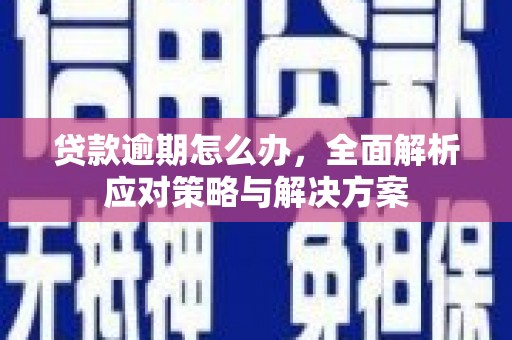 离岛贷款逾期怎么办，全面解析应对策略与解决方案
